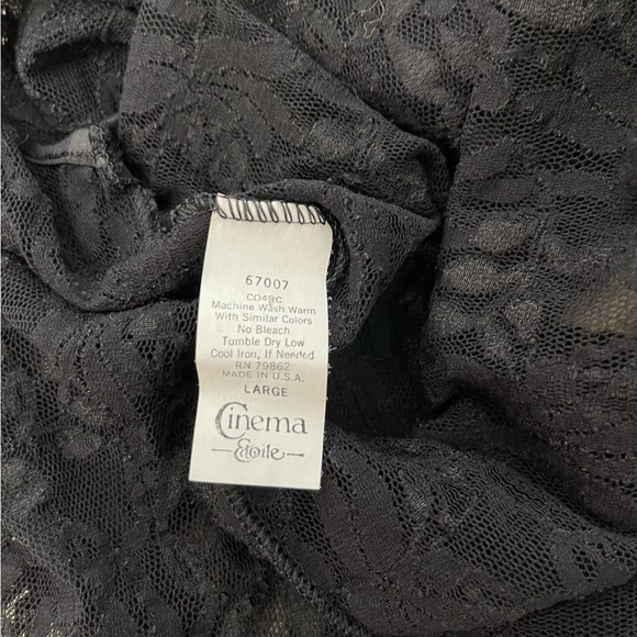 Cinema etoile sheer black lace cami - Picture 4 of 5